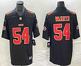 Men's San Francisco 49ers #54 Fred Warner Black Red Fashion Vapor Limited Stitched Jersey,baseball caps,new era cap wholesale,wholesale hats